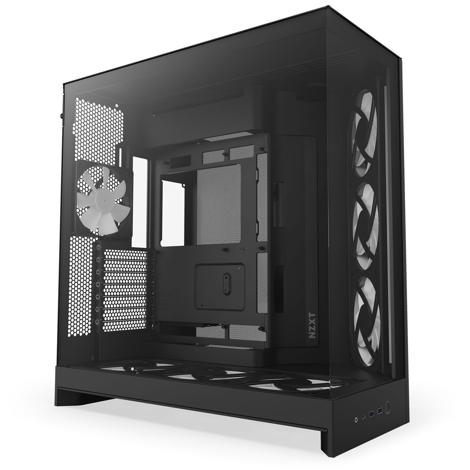 NZXT - Caixa E-ATX NZXT H9 Flow RGB+ Preta (2025) Vidro Temperado