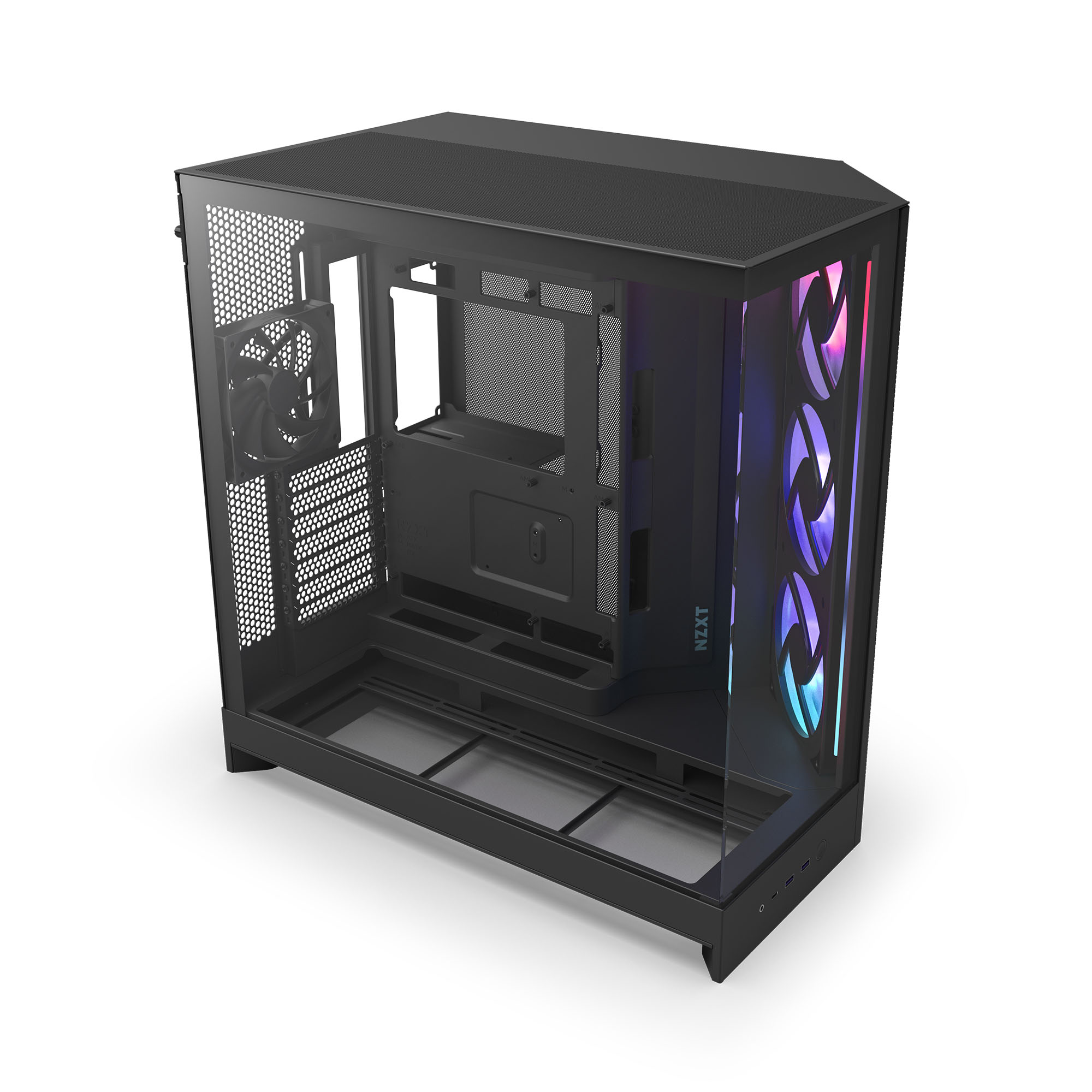 NZXT - Caixa E-ATX NZXT H9 Flow RGB Preta (2025) Vidro Temperado