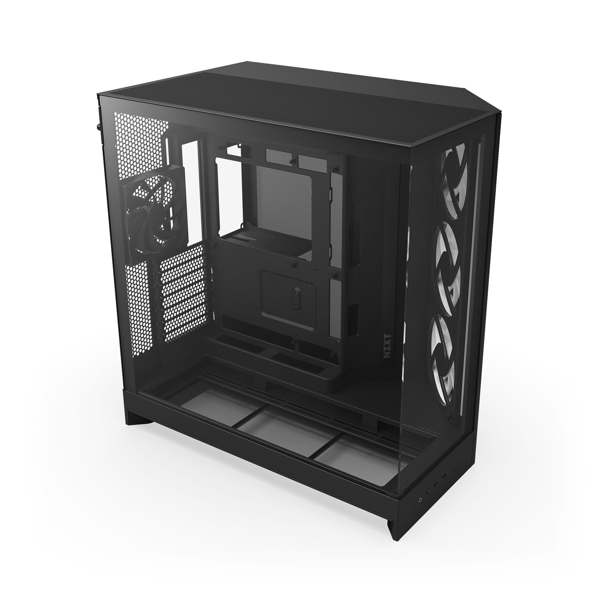 NZXT - Caixa E-ATX NZXT H9 Flow RGB Preta (2025) Vidro Temperado