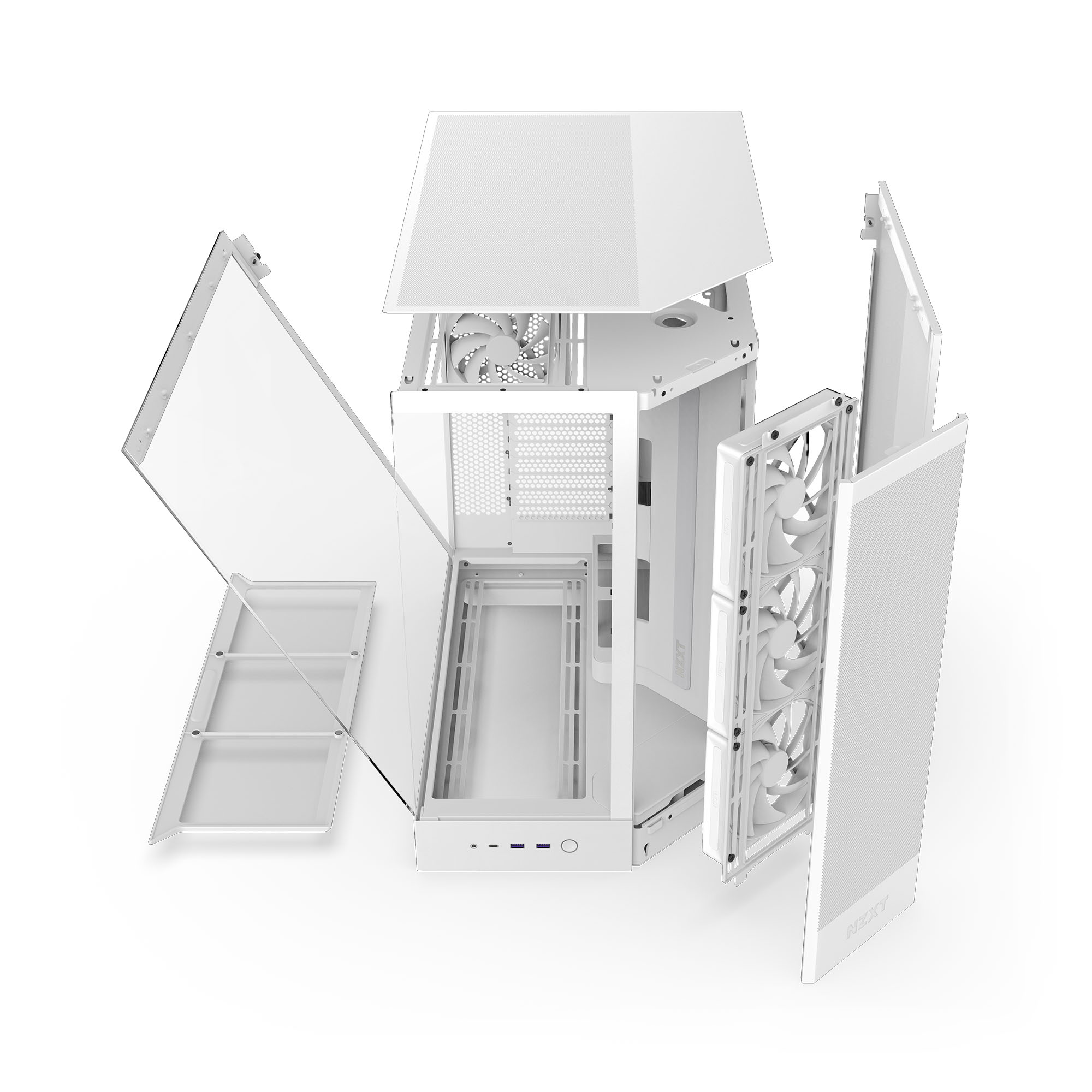 NZXT - Caixa E-ATX NZXT H9 Flow Branca (2025) Vidro Temperado