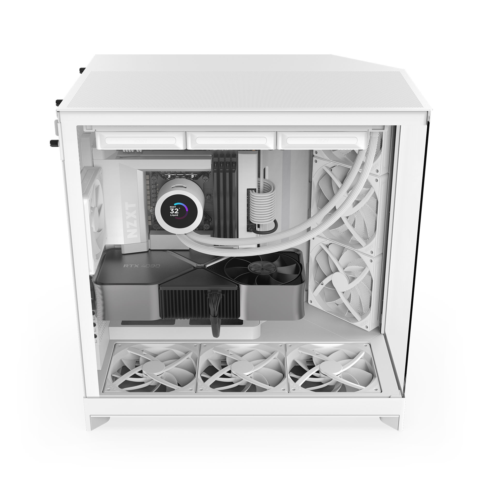 NZXT - Caixa E-ATX NZXT H9 Flow Branca (2025) Vidro Temperado