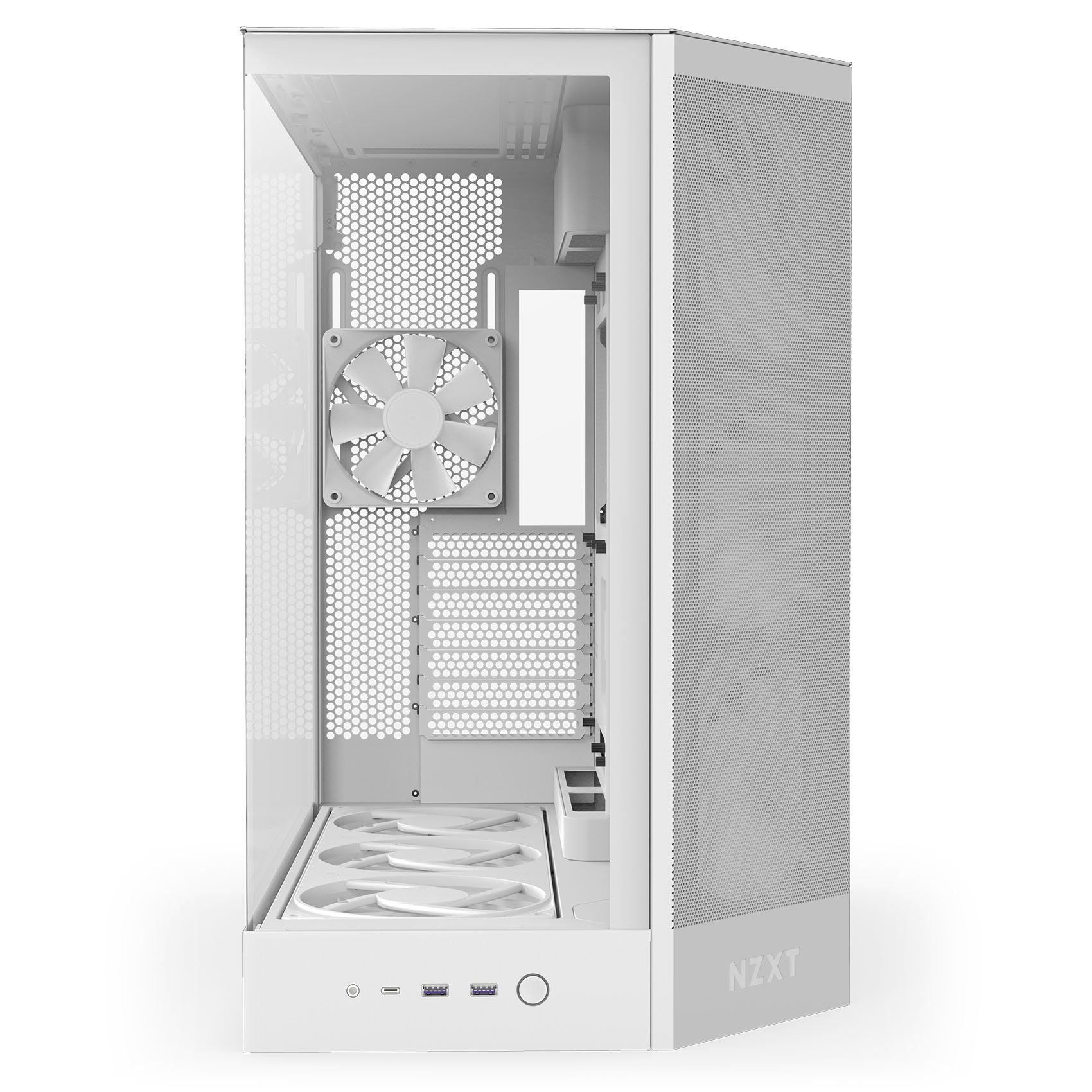 NZXT - Caixa E-ATX NZXT H9 Flow RGB+ Branca (2025) Vidro Temperado
