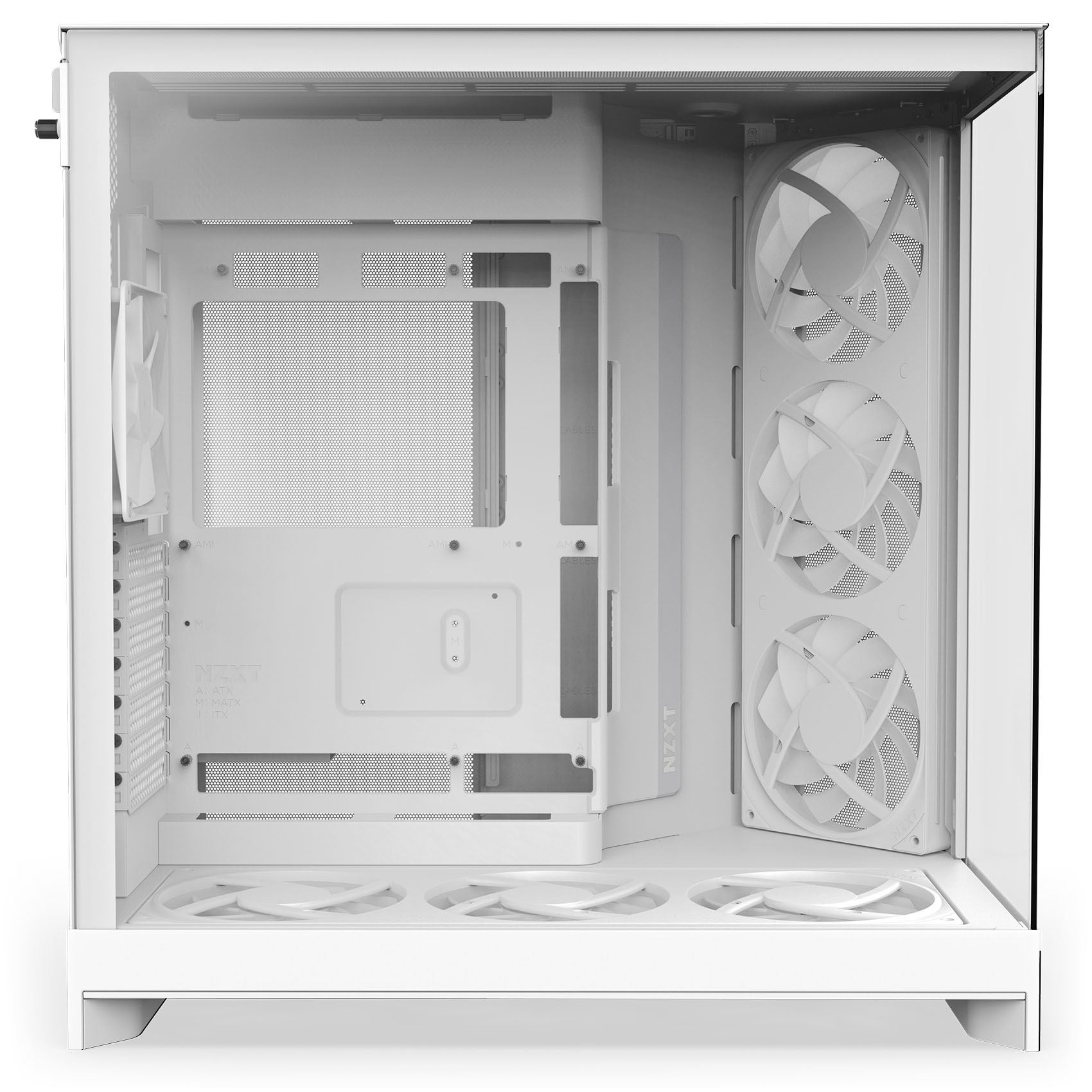 NZXT - Caixa E-ATX NZXT H9 Flow RGB+ Branca (2025) Vidro Temperado