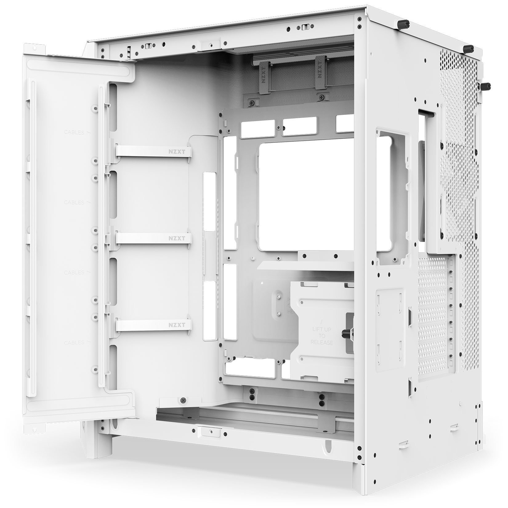NZXT - Caixa E-ATX NZXT H9 Flow RGB+ Branca (2025) Vidro Temperado
