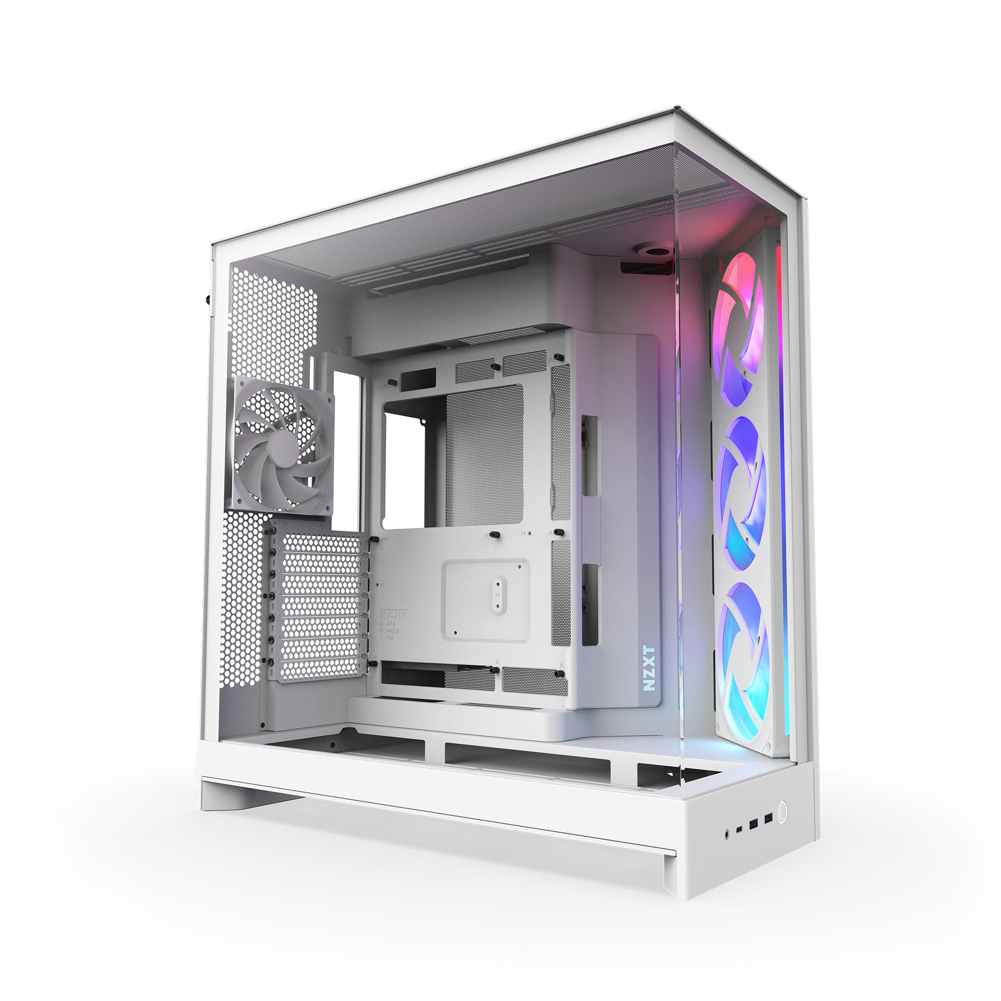 Picture of Picture of Caixa E-ATX NZXT H9 Flow RGB Branca (2025) Vidro Temperado