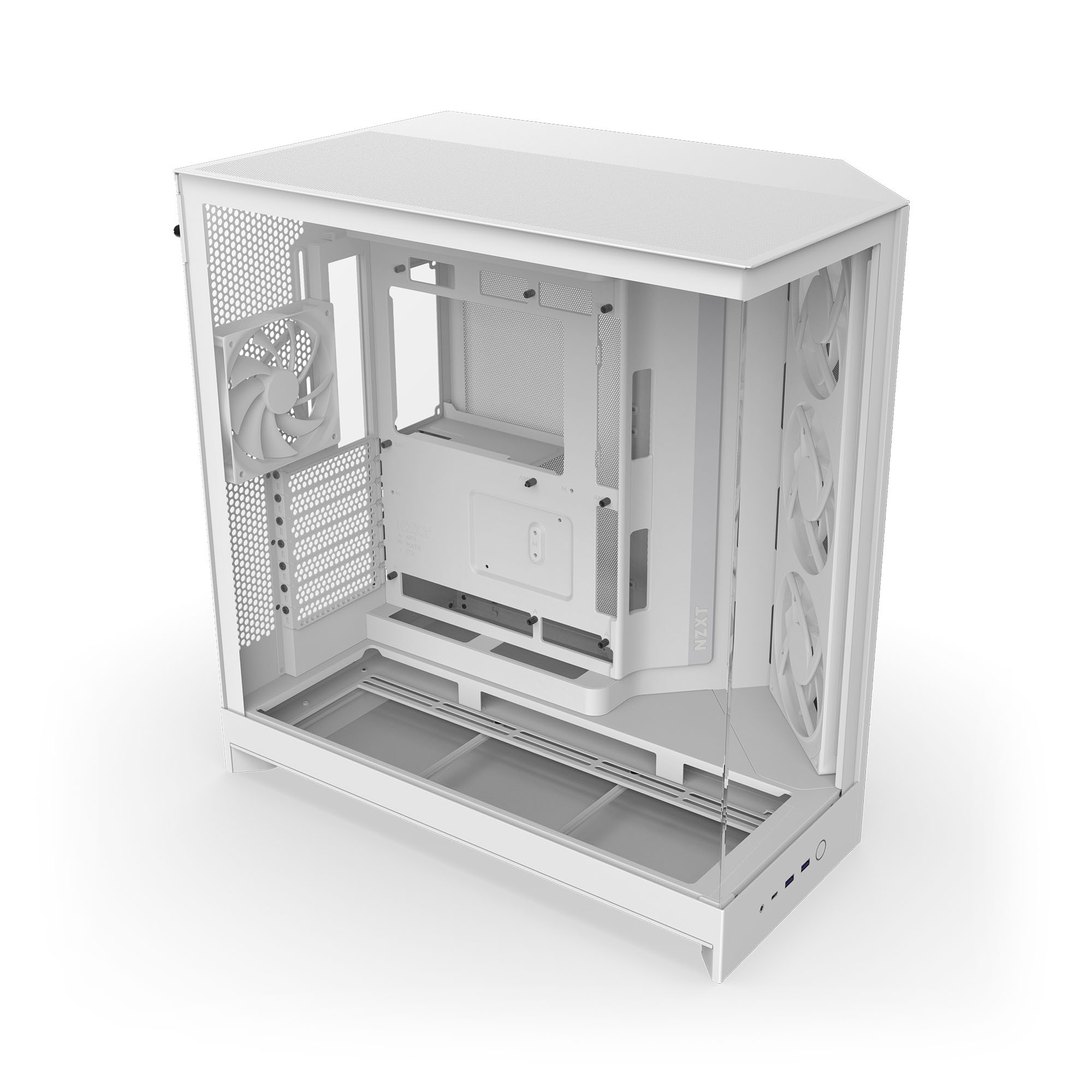 NZXT - Caixa E-ATX NZXT H9 Flow RGB Branca (2025) Vidro Temperado