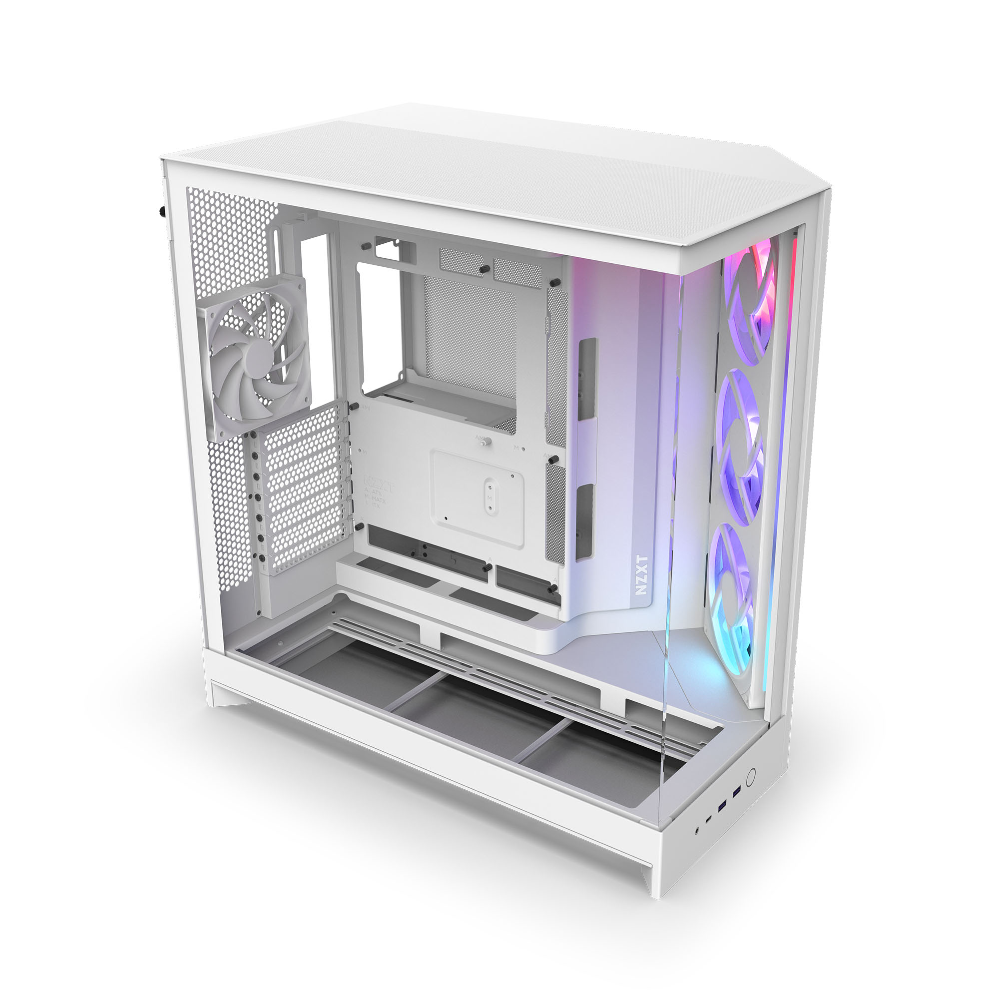 NZXT - Caixa E-ATX NZXT H9 Flow RGB Branca (2025) Vidro Temperado