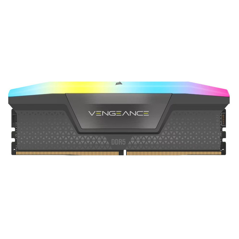 Corsair - Corsair Kit 64GB (2 x 32GB) DDR5 5200MHz Vengeance RGB RS EXPO Cinza CL40