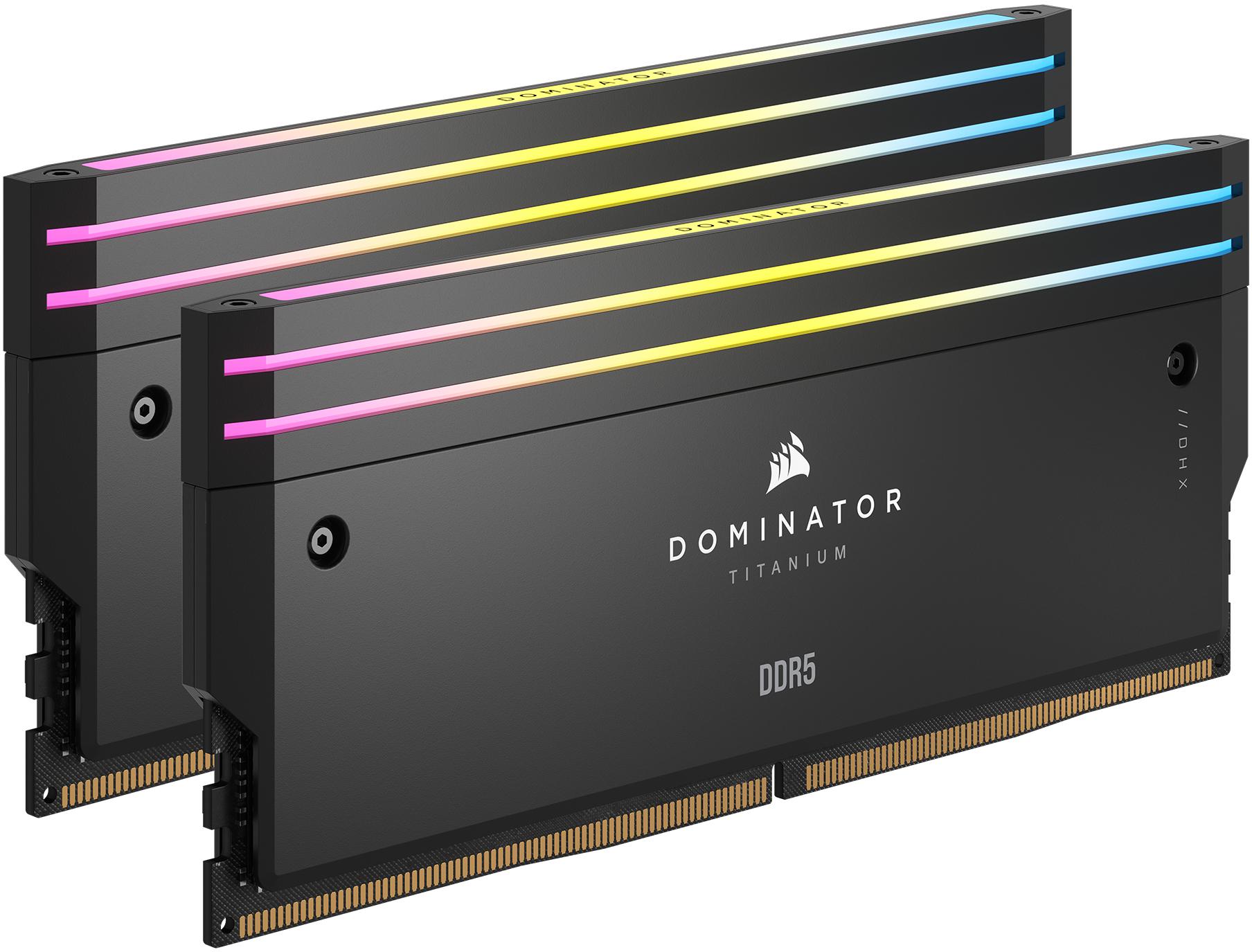 Picture of Picture of Corsair Kit 32GB (2 x 16GB) DDR5 6000MHz Dominator Titanium RGB Black CL30