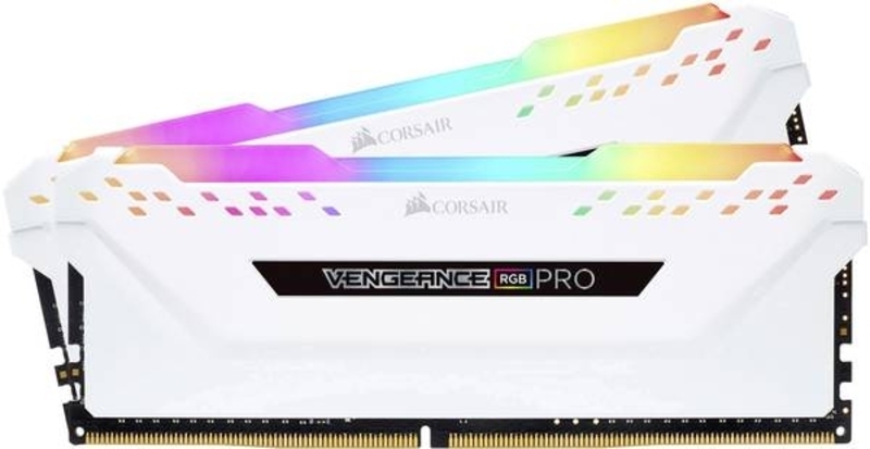 Corsair - Corsair Kit 16GB (2 x 8GB) DDR4 3200MHz Vengeance RGB Pro White CL16