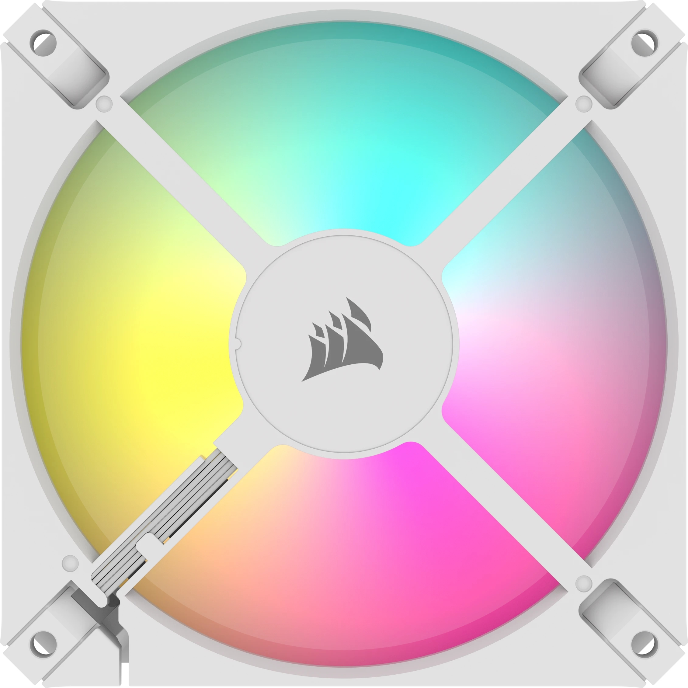 Corsair - Ventoinha Corsair iCUE AR120 RGB PWM Branca 120mm