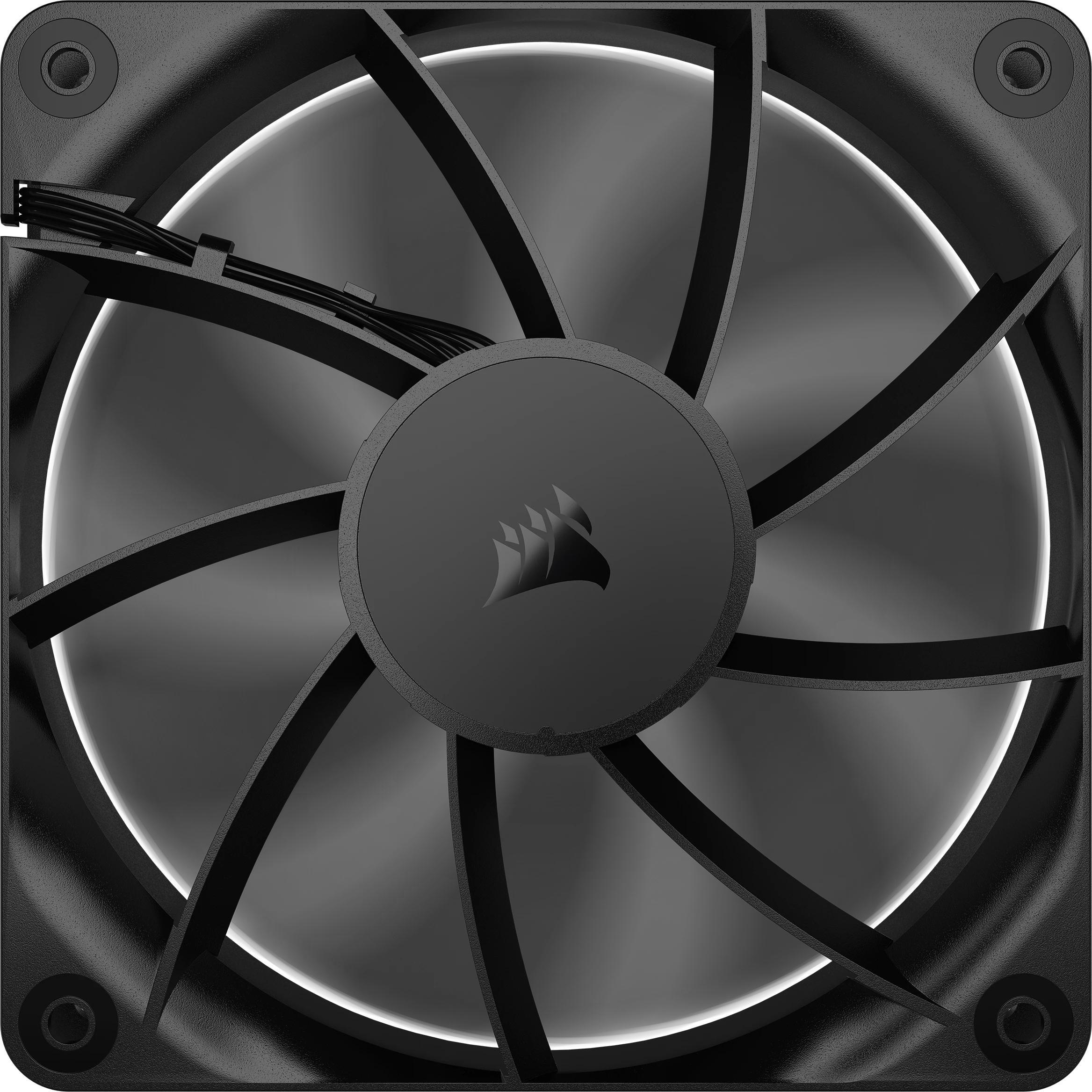 Corsair - Ventoinha Corsair RS120 PWM Preta 120mm (Pack 3)