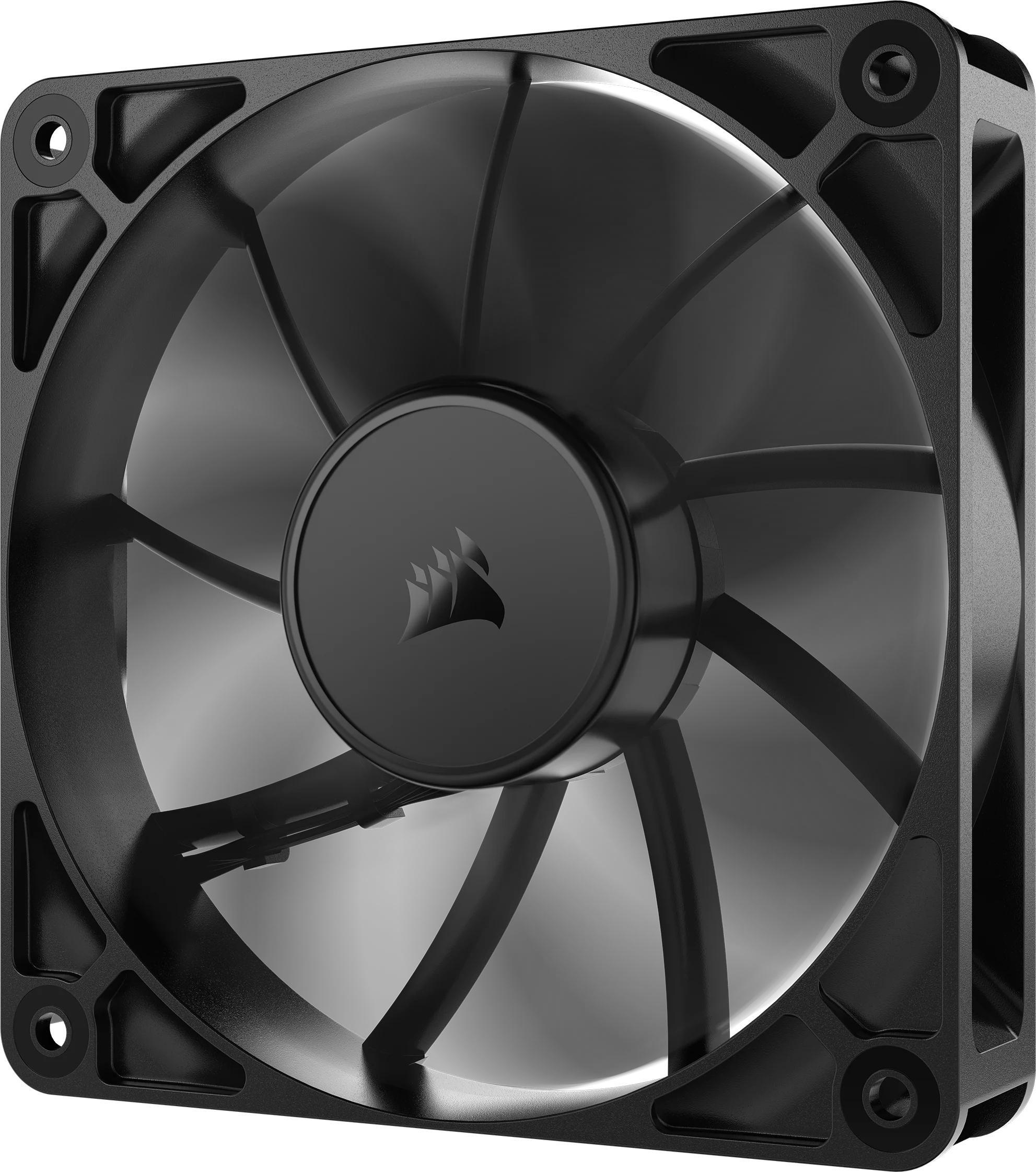 Corsair - Ventoinha Corsair RS120 PWM Preta 120mm (Pack 3)