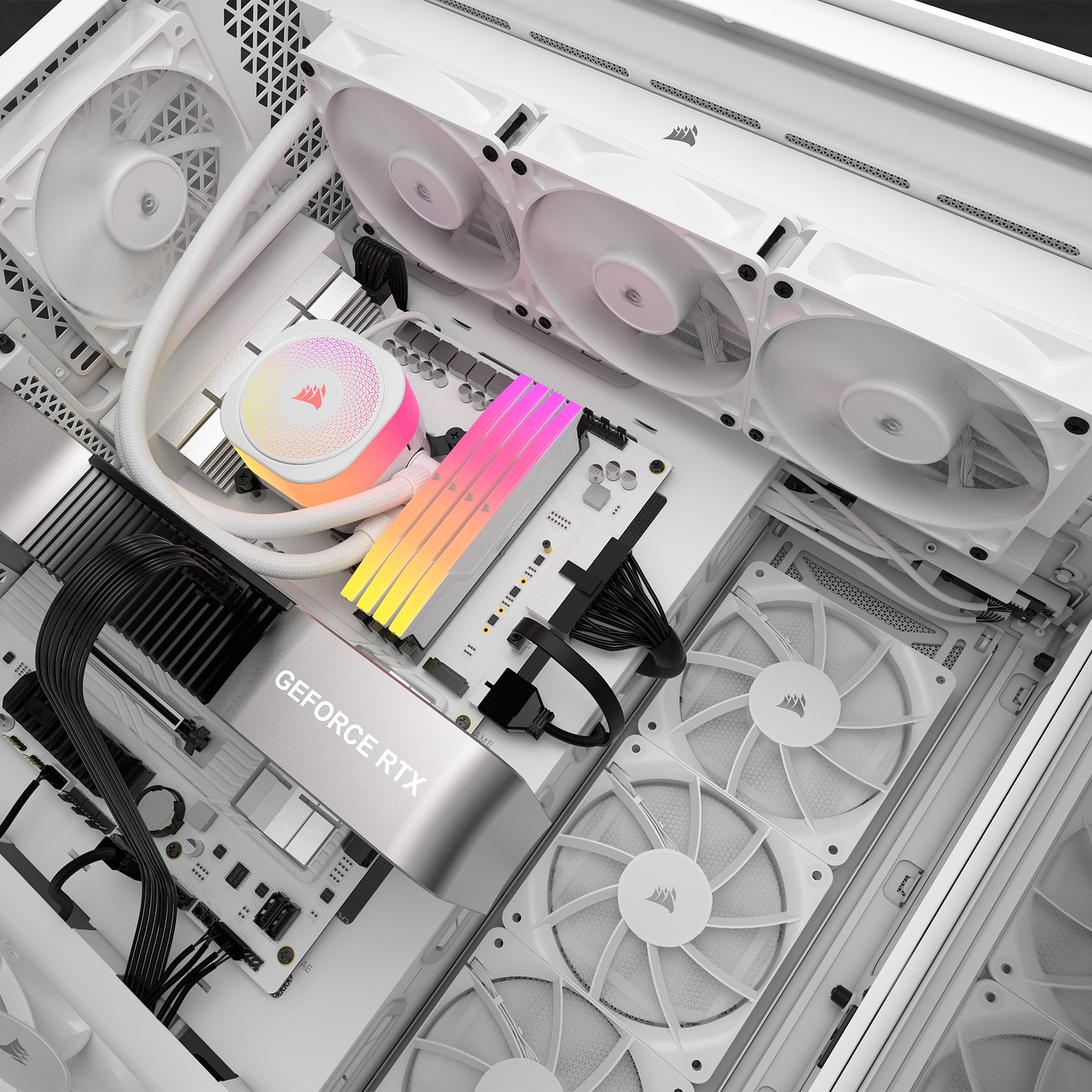 Corsair - Ventoinha Corsair RS120 2100RPM PWM Branca 120mm