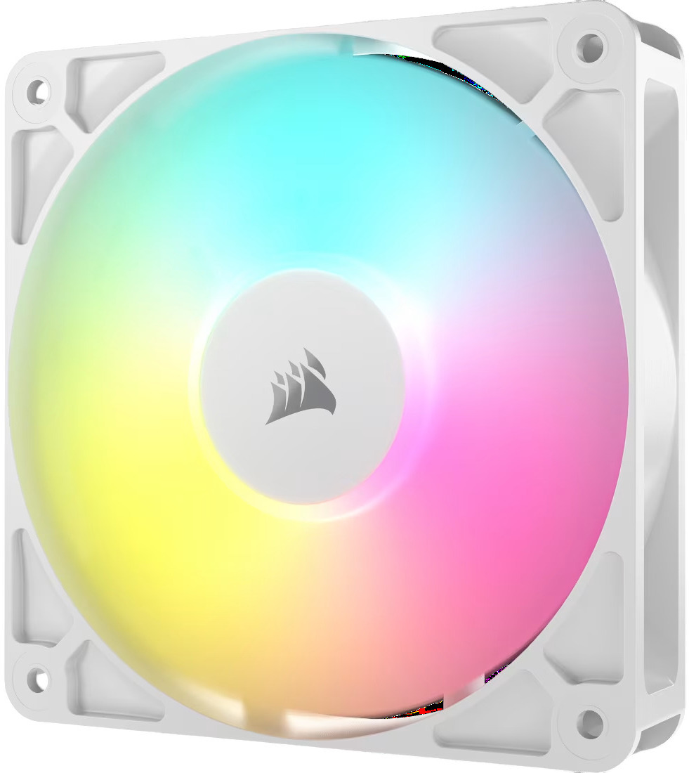 Corsair - Ventoinha Corsair RS120-R ARGB Reverse PWM Branca 120mm (Pack 3)