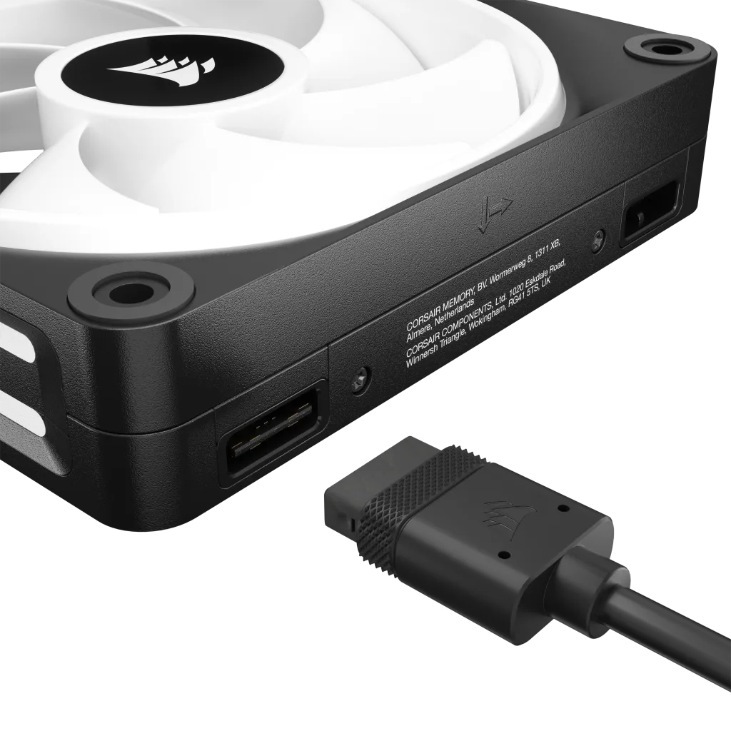 Corsair - Ventoinha Corsair iCUE Link QX120 RGB PWM Preta 120mm (Expansion Kit)