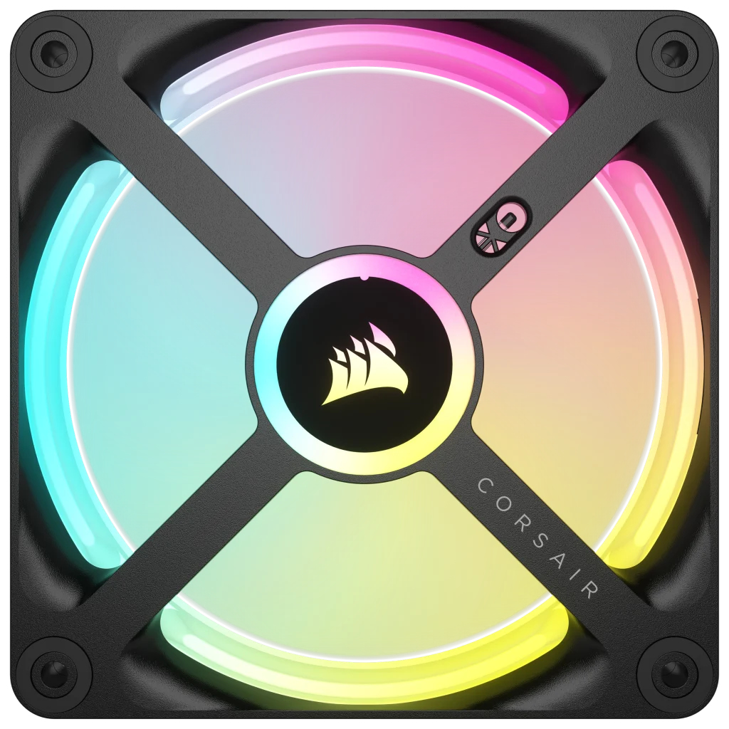 Corsair - Ventoinha Corsair iCUE Link QX120 RGB PWM Preta 120mm (Expansion Kit)