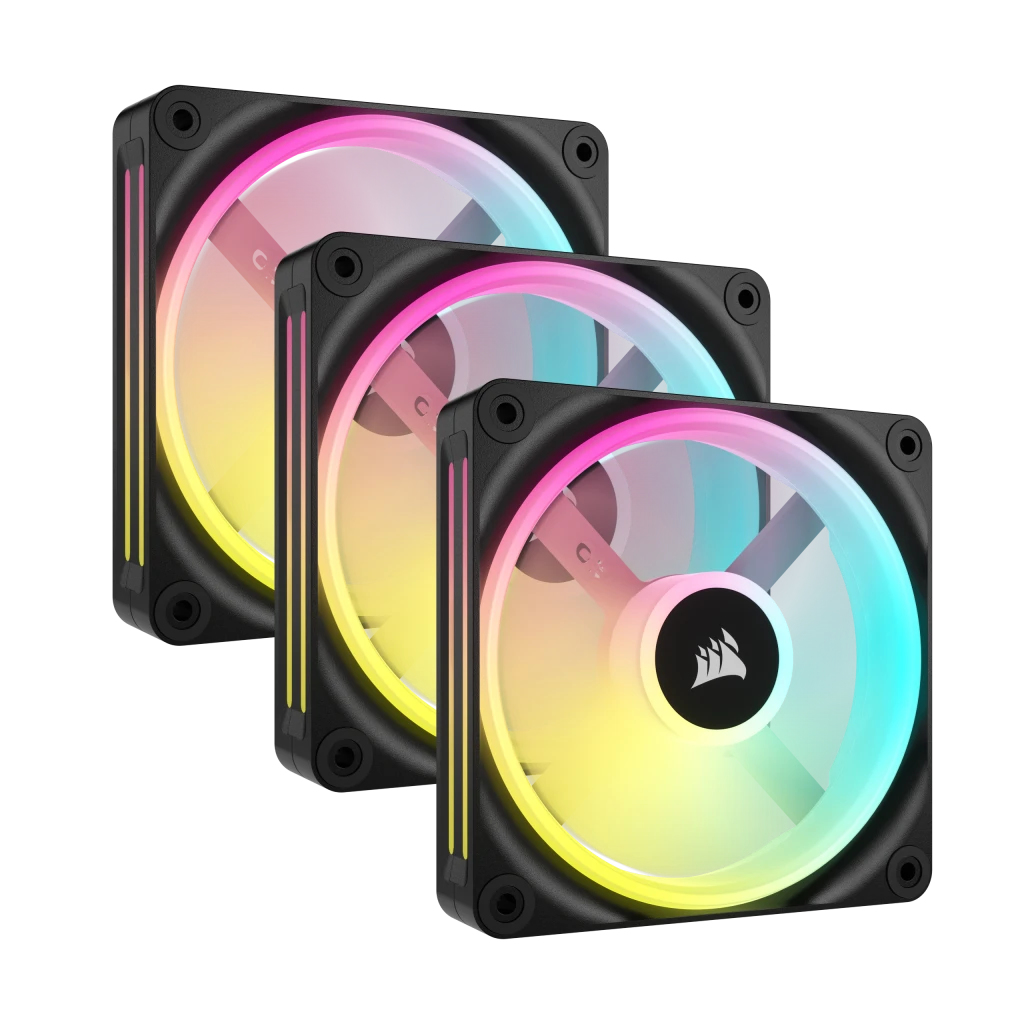 Picture of Picture of Ventoinha Corsair iCUE Link QX120 RGB PWM Preta 120mm (Pack 3)
