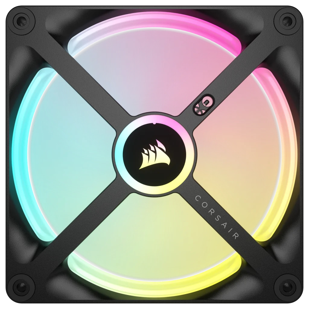 Corsair - Ventoinha Corsair iCUE Link QX140 RGB PWM Preta 140mm (Pack 2)