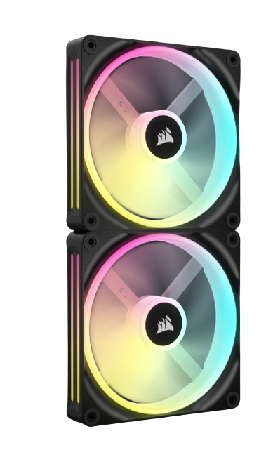 Corsair - Ventoinha Corsair iCUE Link QX140 RGB PWM Preta 140mm (Pack 2)