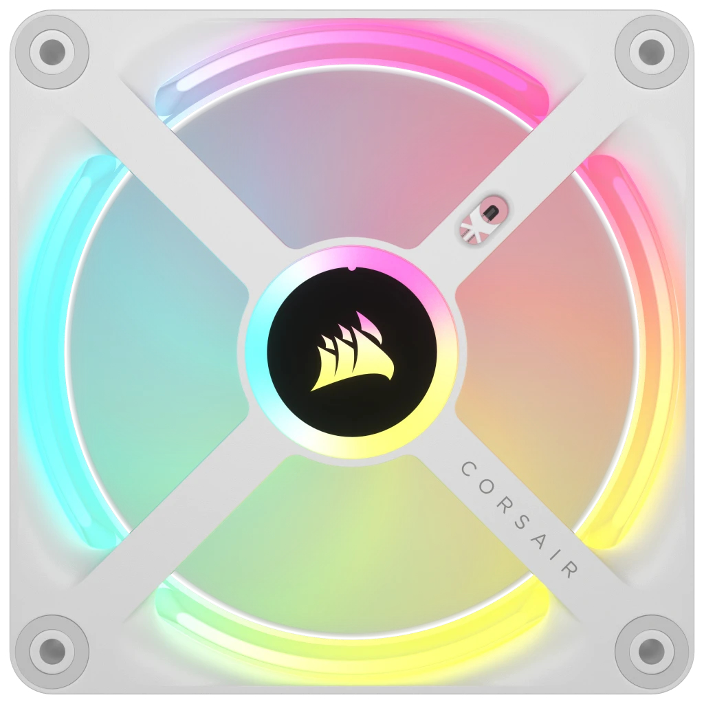 Corsair - Ventoinha Corsair iCUE Link QX120 RGB PWM Branca 120mm (Expansion Kit)