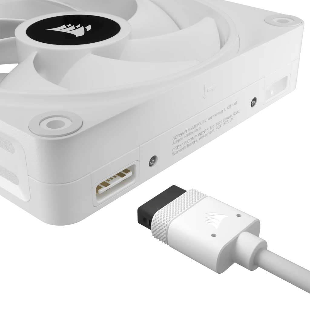 Corsair - Ventoinha Corsair iCUE Link QX120 RGB PWM Branca 120mm (Expansion Kit)