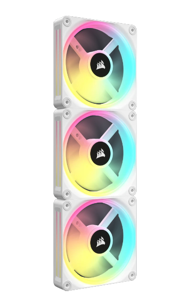 Corsair - Ventoinha Corsair iCUE Link QX120 RGB PWM Branca 120mm (Expansion Kit)