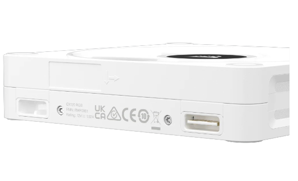 Corsair - Ventoinha Corsair iCUE Link QX120 RGB PWM Branca 120mm (Expansion Kit)