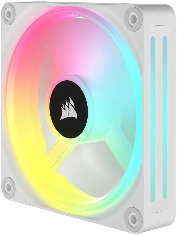 Corsair - Ventoinha Corsair iCUE Link QX120 RGB PWM Branca 120mm (Pack 3)