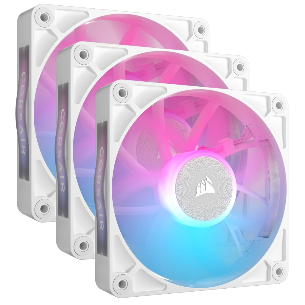 Picture of Picture of Ventoinha Corsair iCUE Link RX120 RGB PWM Branca 120mm (Pack 3)