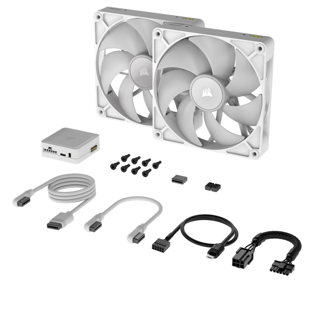 Picture of Picture of Ventoinha Corsair iCUE Link RX140 RGB PWM Branca 140mm (Pack 2)