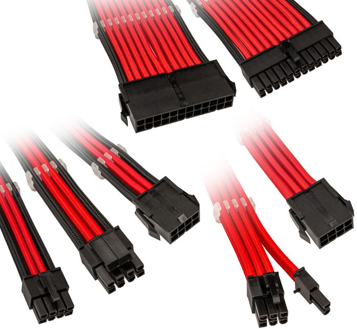 Kolink - Kit de Expansão Kolink Core Adept Braided - Vermelho