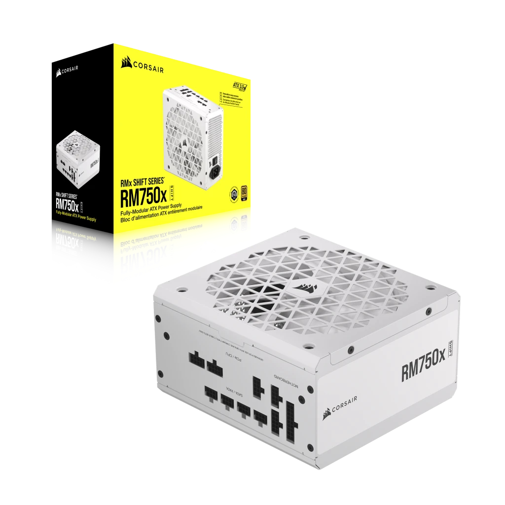 Corsair - Fonte Modular Corsair RMx Shift Series RM750x 750W 80 Plus Gold Branca