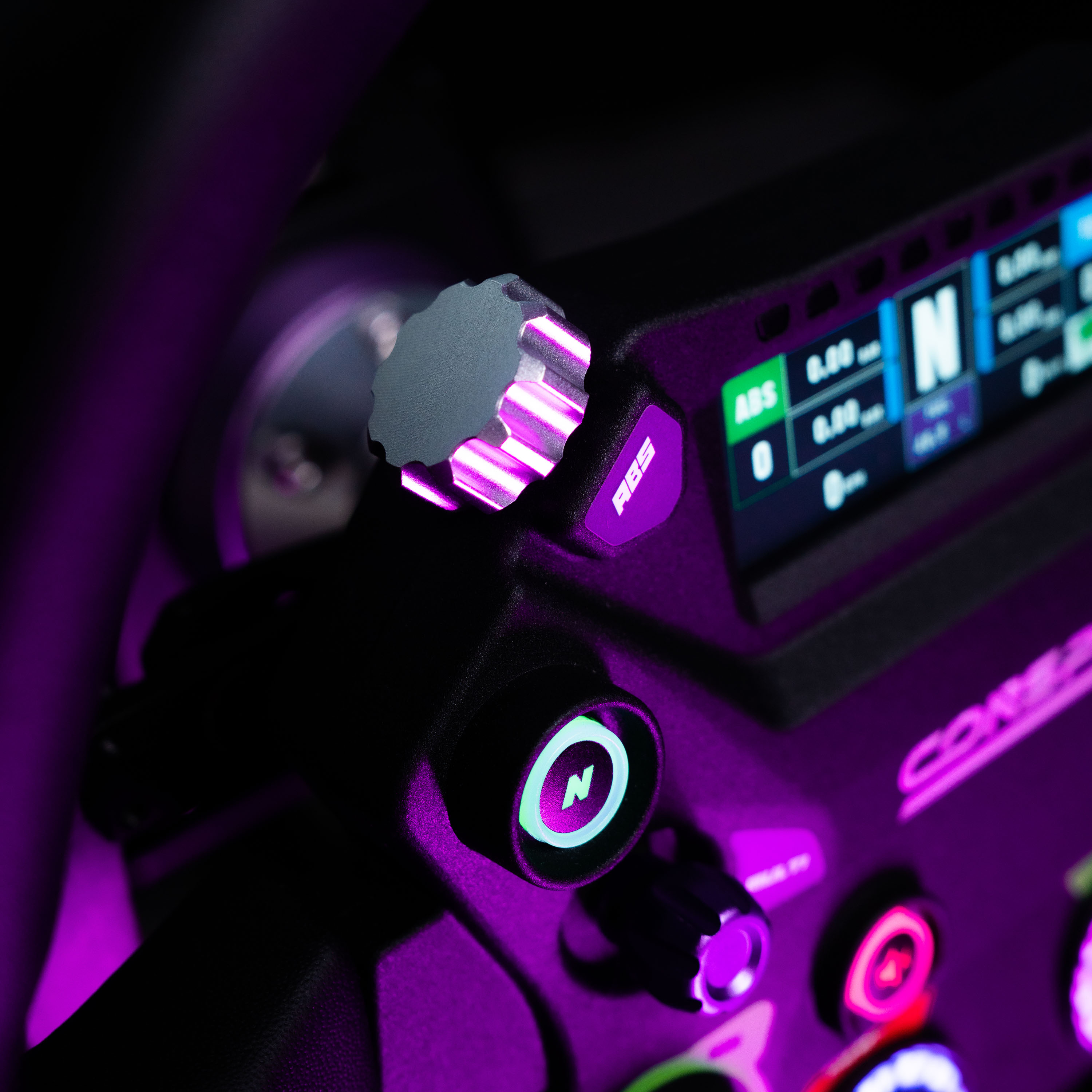 conspit - Volante Conspit 310 APEX, ARGB, Display 2.99", Dual Paddles 310mm