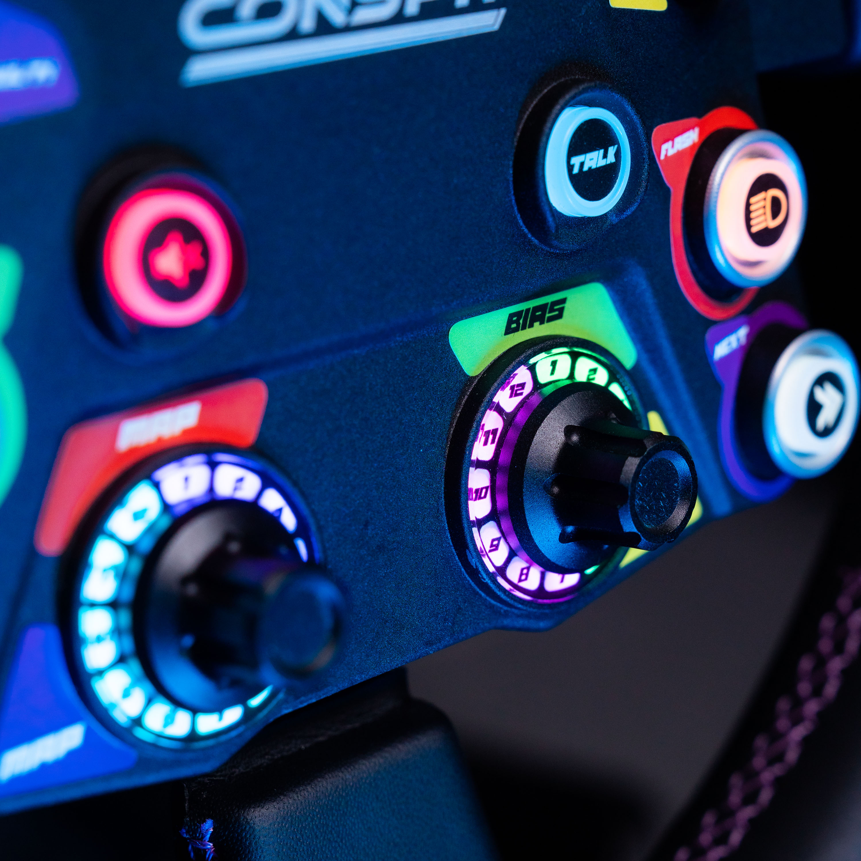 conspit - Volante Conspit 310 APEX, ARGB, Display 2.99", Dual Paddles 310mm