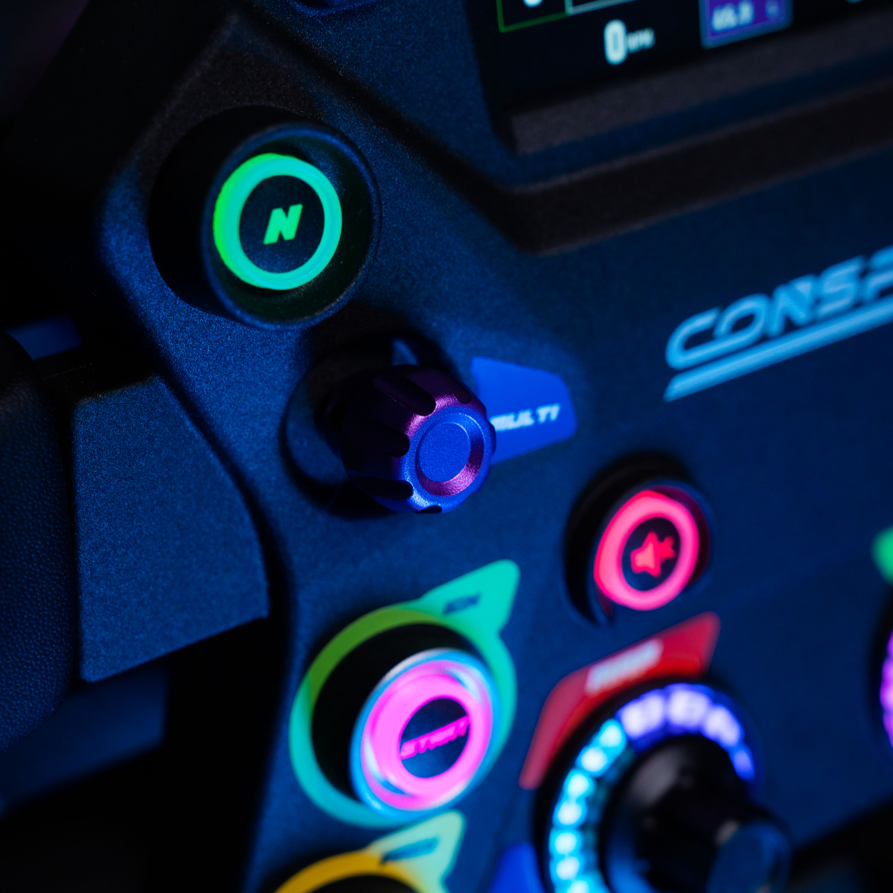 conspit - Volante Conspit 310 APEX, ARGB, Display 2.99", Dual Paddles 310mm