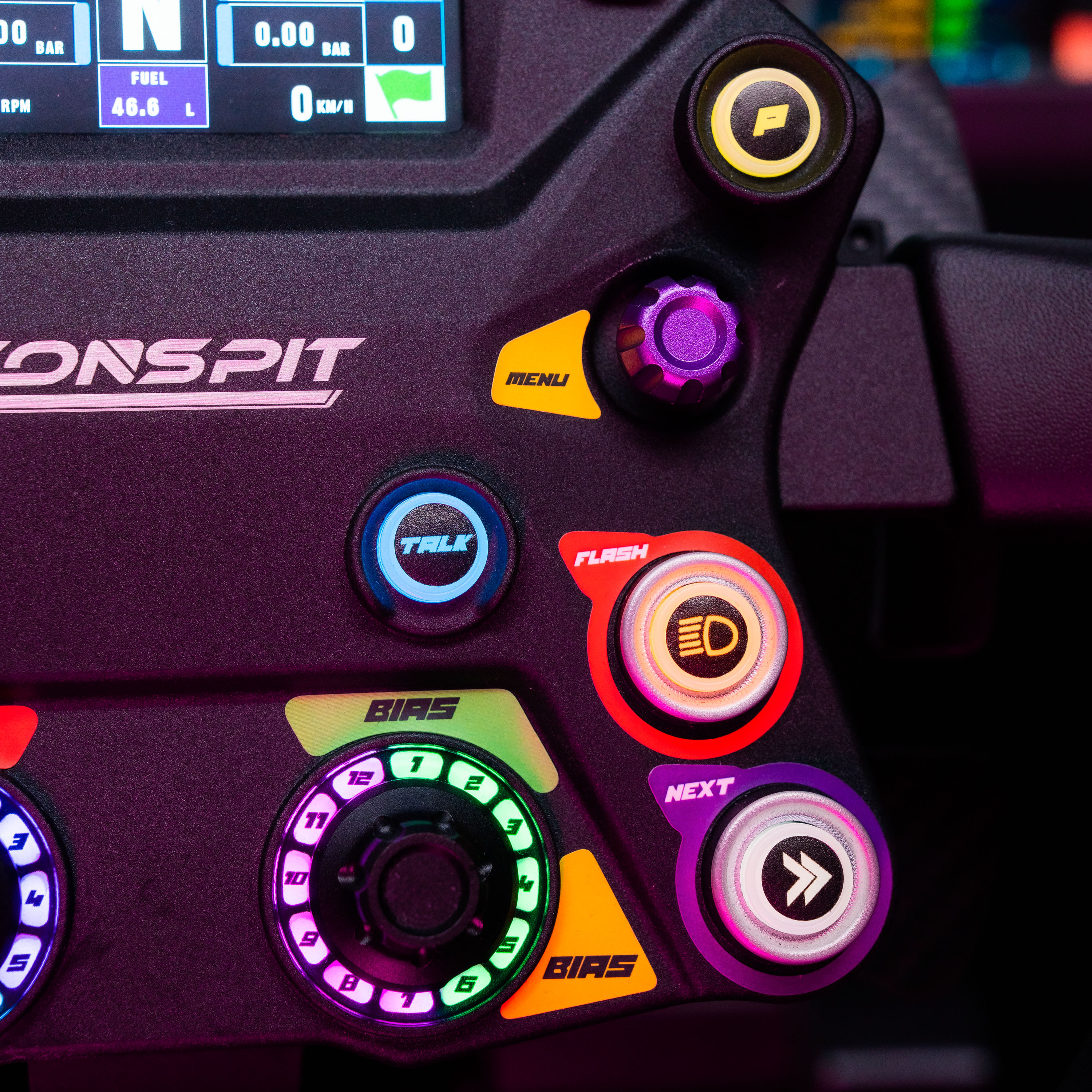 conspit - Volante Conspit 310 APEX, ARGB, Display 2.99", Dual Paddles 310mm