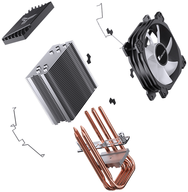 Jonsbo - Cooler CPU Jonsbo CR-1400E ARGB Preto - 92mm