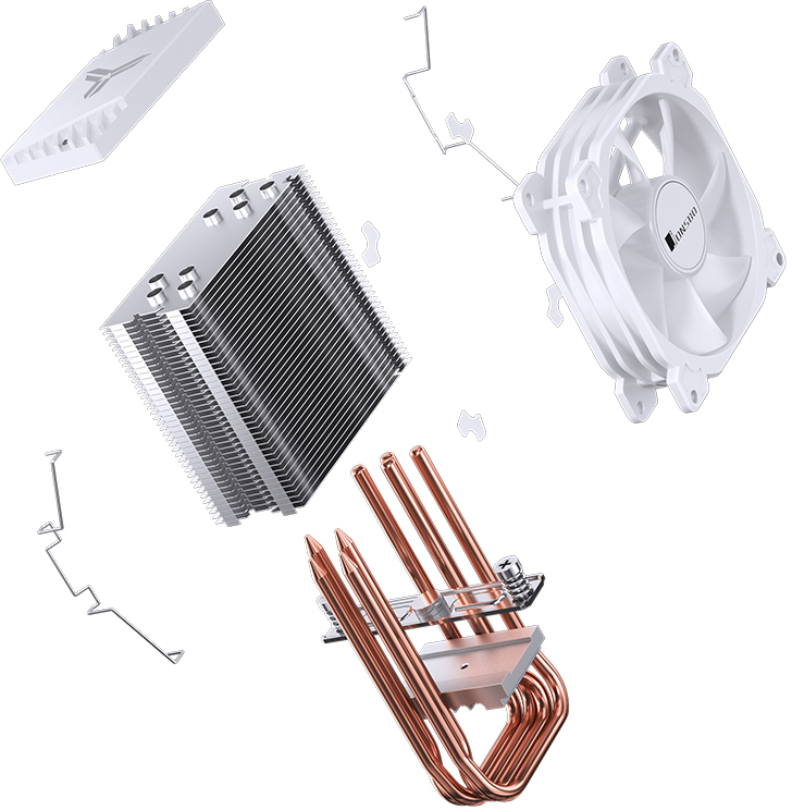 Jonsbo - Cooler CPU Jonsbo CR-1400E ARGB Branco - 92mm