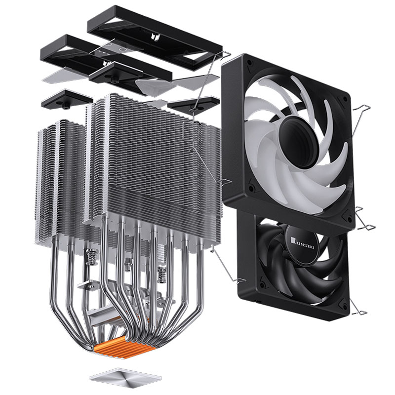 Jonsbo - Cooler CPU Jonsbo CR-3000 ARGB Preto - 2x 120mm
