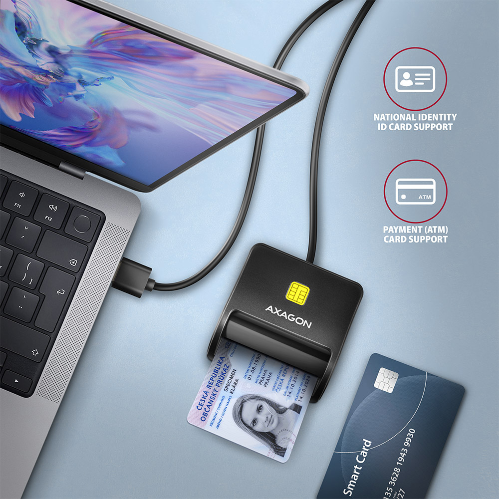 Picture of Picture of Leitor cartão cidadão PoketReader CRE-SMPA USB 2.0