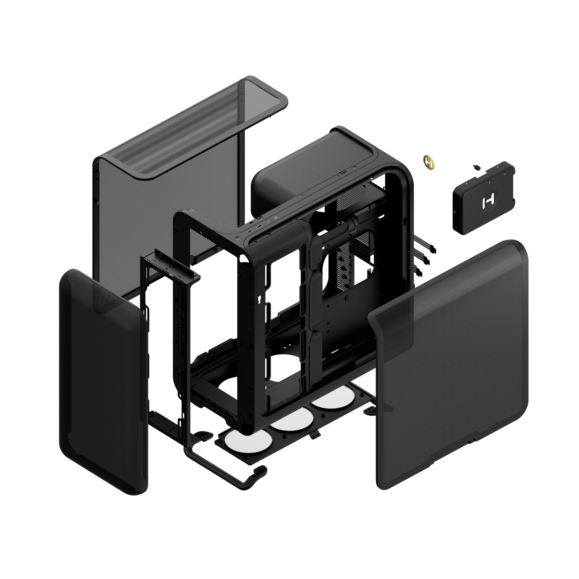 Hyte - Caixa ATX Hyte X50 Air Pitch Black