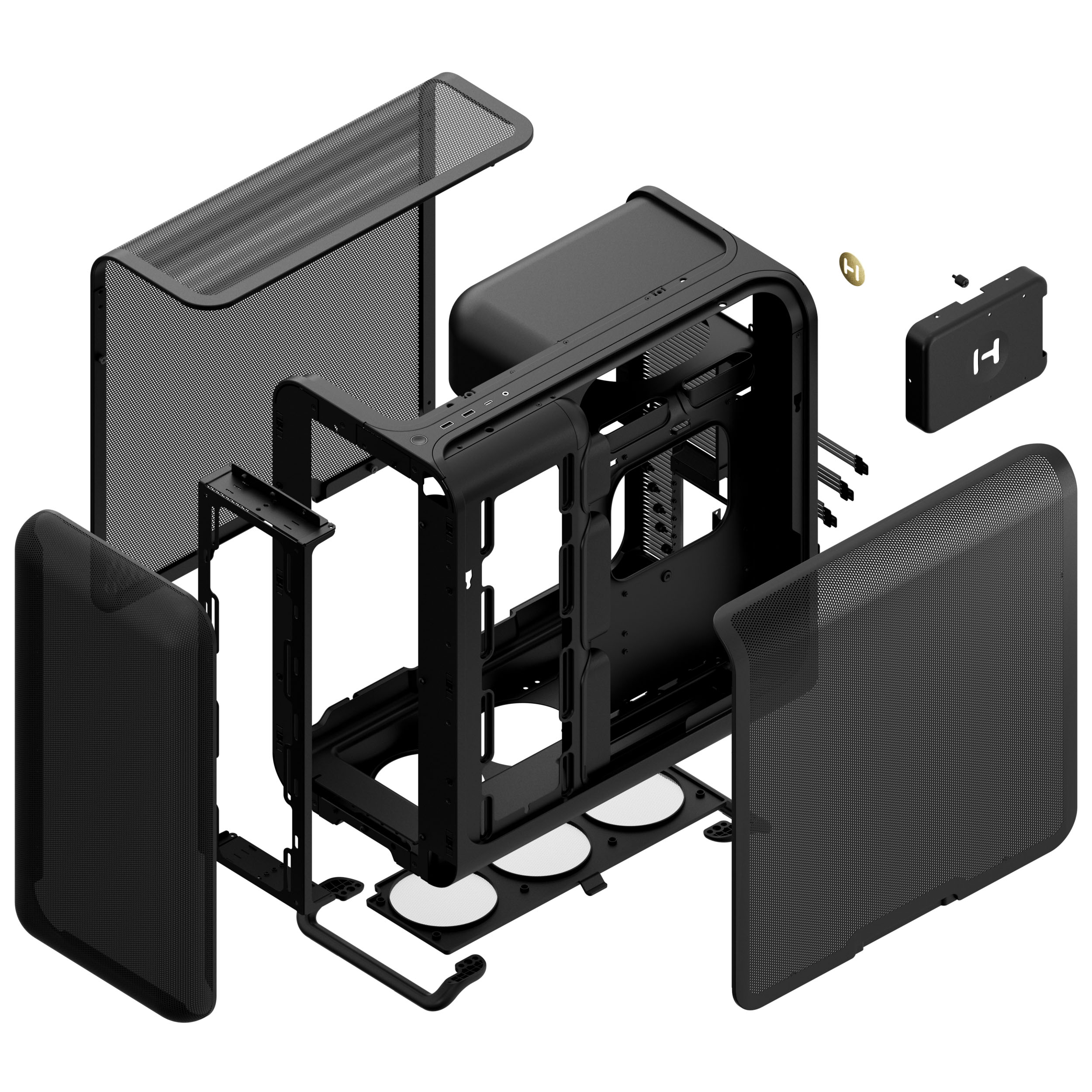 Hyte - Caixa ATX Hyte X50 Air Pitch Black