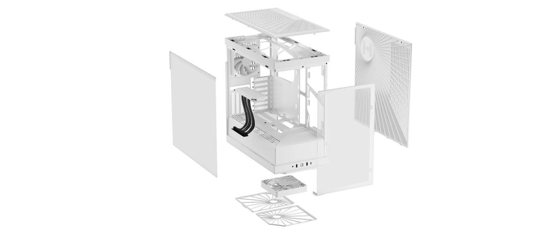 Hyte - Caixa ATX Hyte Y40 Vidro Temperado Branco