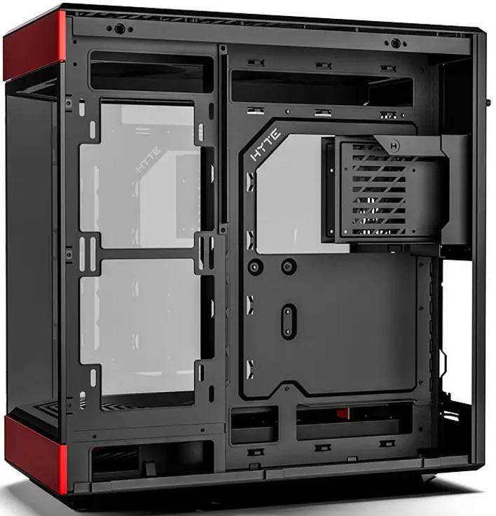 Hyte - Caixa ATX Hyte Y60 Vidro Temperado Preto/Vermelho
