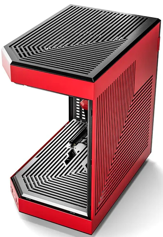 Hyte - Caixa ATX Hyte Y60 Vidro Temperado Preto/Vermelho