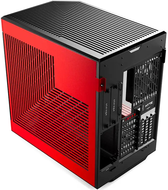 Hyte - Caixa ATX Hyte Y60 Vidro Temperado Preto/Vermelho