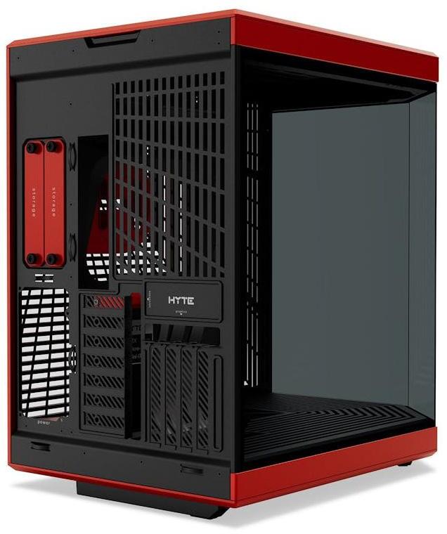 Hyte - Caixa ATX Hyte Y70 Vidro Temperado Preto/Vermelho