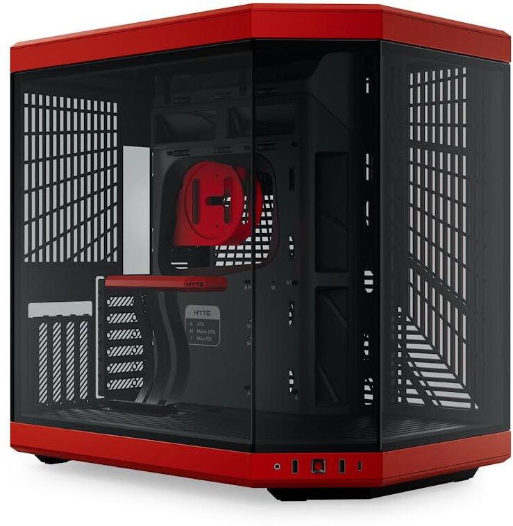 Picture of Picture of Caixa ATX Hyte Y70 Vidro Temperado Preto/Vermelho