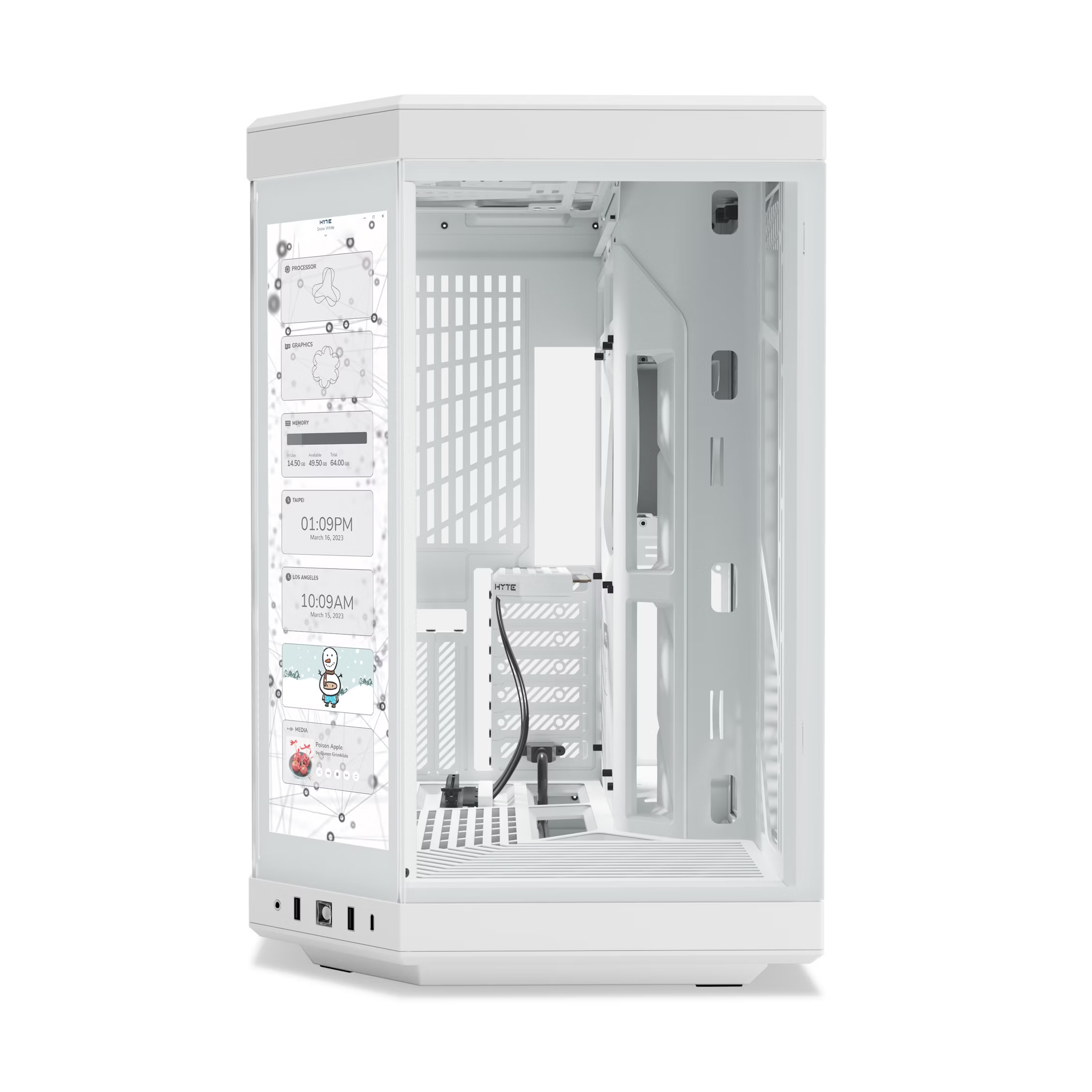 Hyte - Caixa ATX Hyte Y70 Touch Vidro Temperado Branco